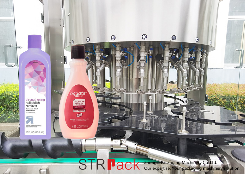 Ligne d'emballage de capsulage de machine de remplissage de dissolvant de vernis à ongles